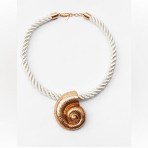 Zara snail shell rope necklace